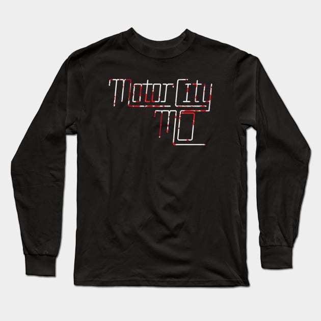 Motor City Mo - Bloody Logo Long Sleeve T-Shirt by 3YsMenMedia